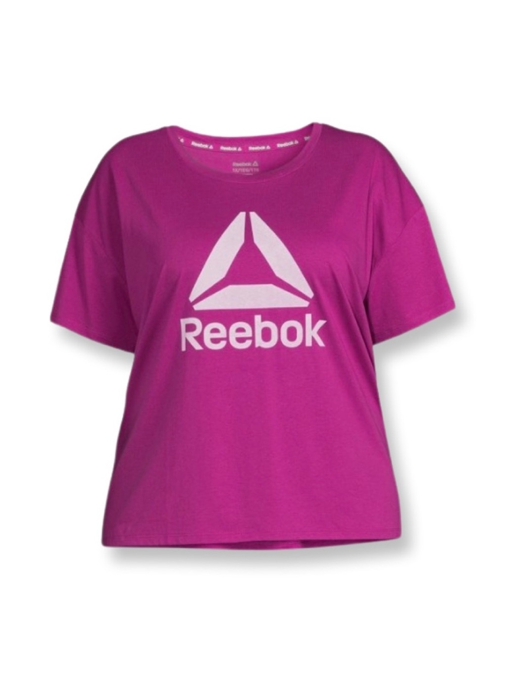 Reebok Women's Fuchsia Short Sleeve Logo Tee